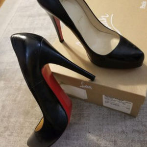 Christian Louboutin Black Rolando Hidden Platform